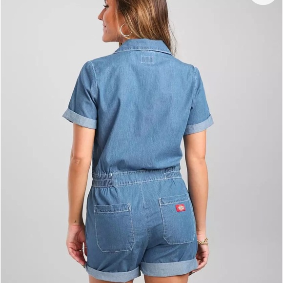 Dickies Charcoal Short Sleeve Coverall - Picture 4 of 4